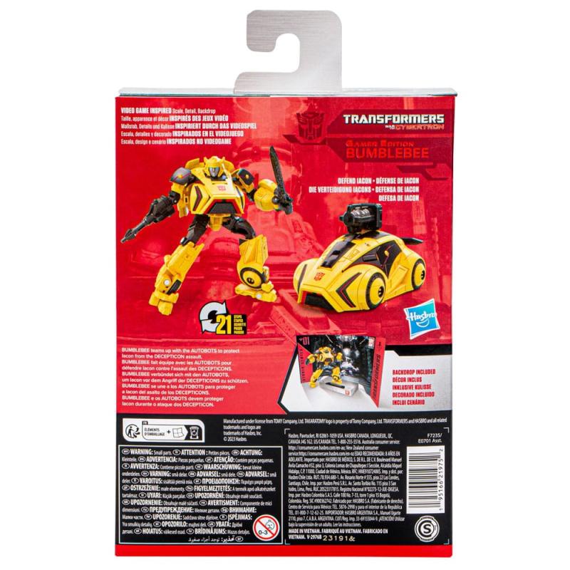 Transformers Generations Studio Series Deluxe Class Action Figure Gamer Edition Bumblebee 11 cm