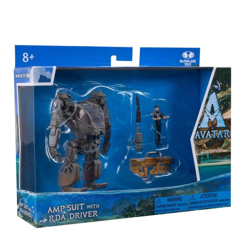 Avatar: The Way of Water Deluxe Medium Action Figures Amp Suit with RDA Driver