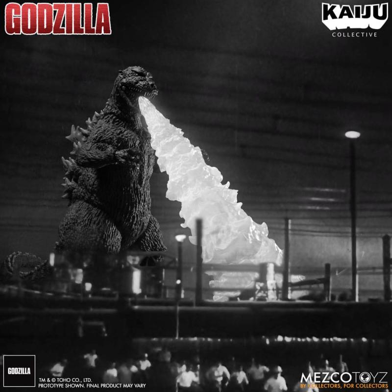 Godzilla (1954) Kaiju Collective Action Figure Godzilla - Black & White Edition 20 cm