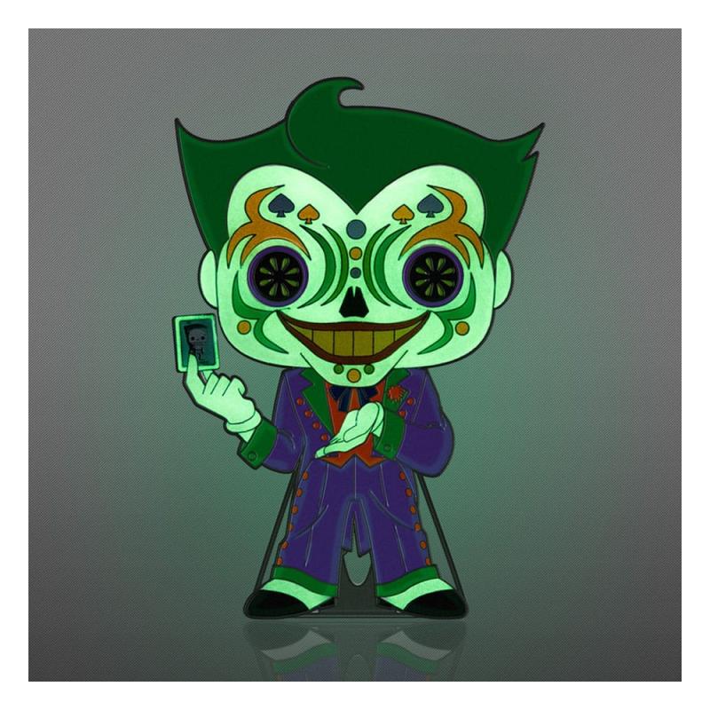 DC Comics DOTD Loungefly POP! Enamel Pin Joker (Glow-in-the-Dark) 10 cm