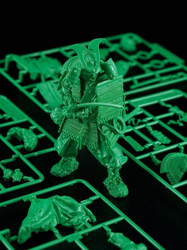 PLAMAX Plastic Model Kit 1/12 Kamakura Period Armored Warrior: Green Color Edition 13 cm