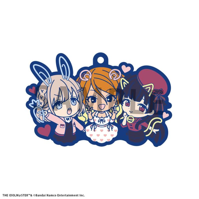 The Idolmaster Shiny Colors Rubber Charms 6 cm Assortment (6)