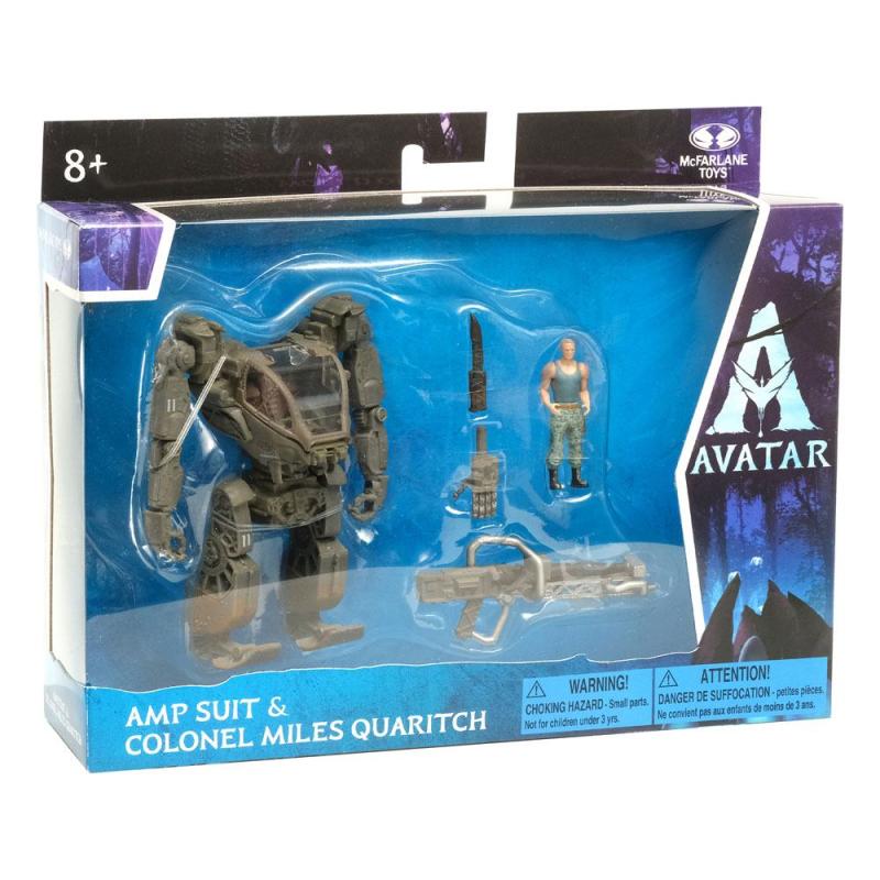 Avatar W.O.P Deluxe Medium Action Figures Amp Suit & Colonel Miles Quaritch