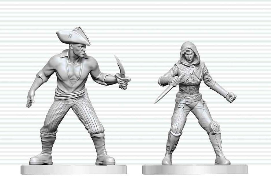 Dungeons & Dragons Nolzur's Marvelous Miniatures Unpainted Miniature Bandit & Pirate 14 cm