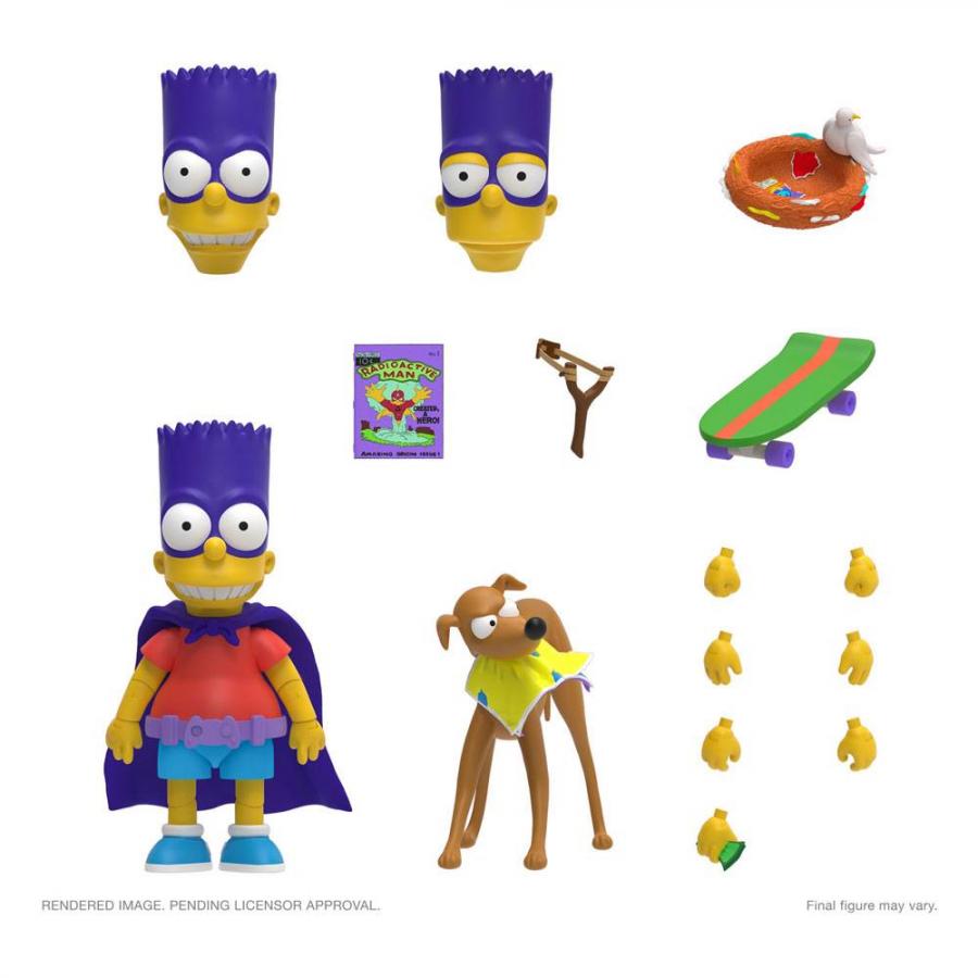 The Simpsons: Bartman 18 cm Ultimates Action Figure - Super7