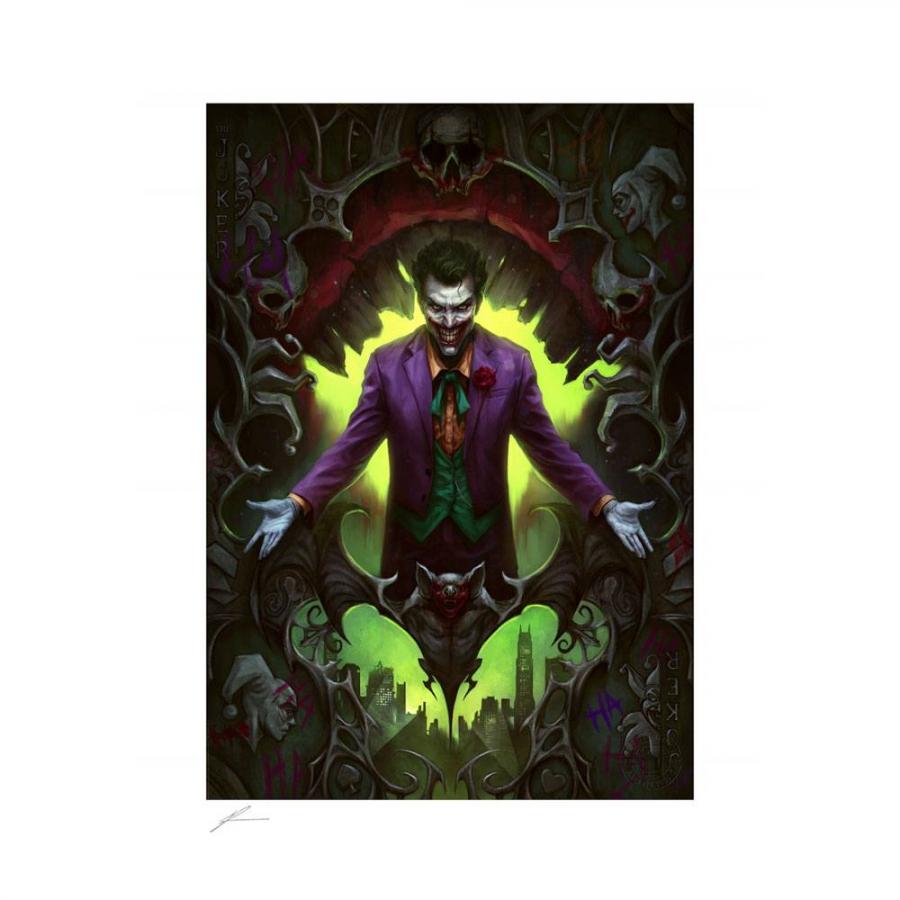 DC Comics: The Joker Wild Card 46 x 61 cm Art Print - Sideshow Collectibles
