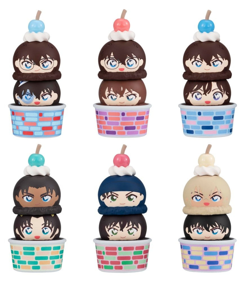 Detective Conan Tsumichen Stack up & Change Mini Figures 8 cm Blind Box Assortment (6) (with gif
