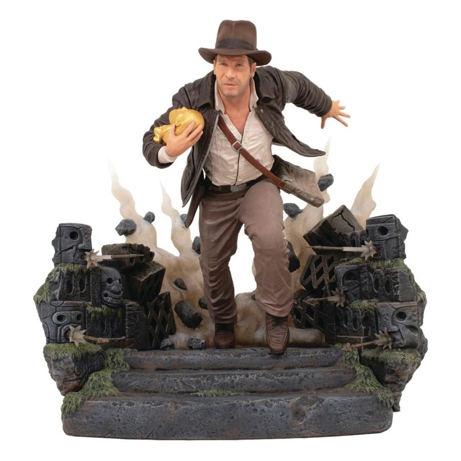 Indiana Jones Raiders of the Lost Ark: Escape with Idol 25 cm PVC Statue - Diamond Select