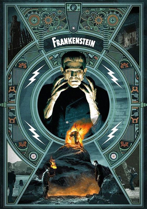 Frankenstein 42 x 30 cm Limited Edition Art Print - FaNaTtik