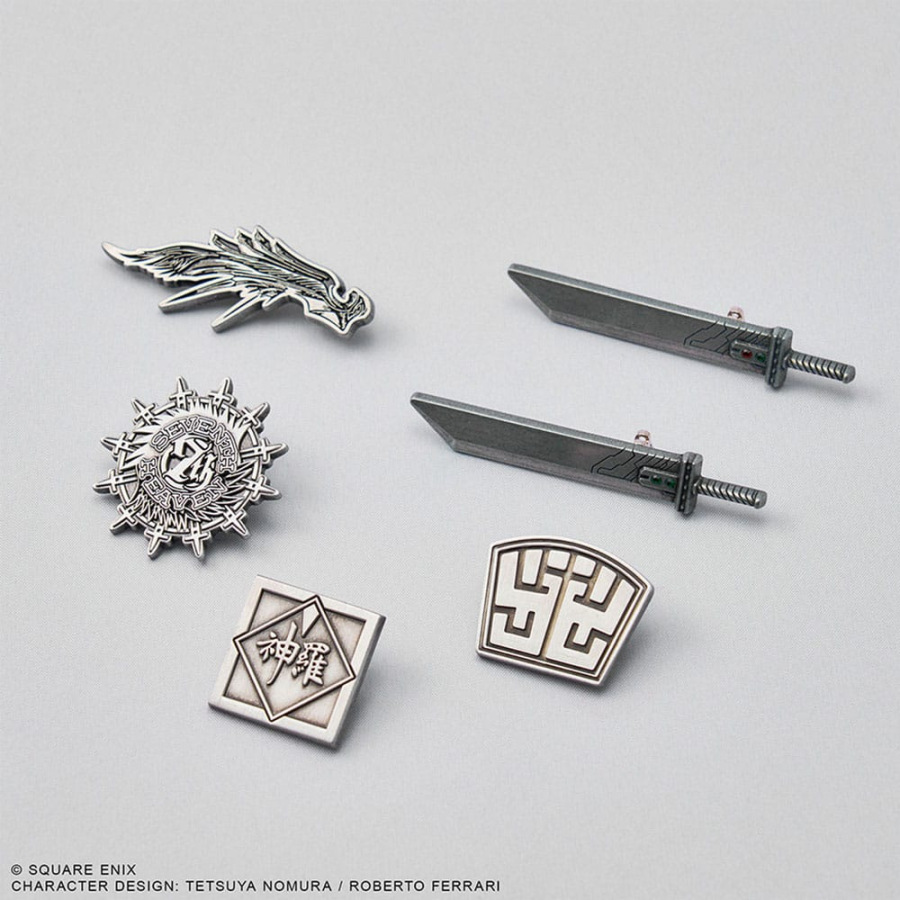 Final Fantasy VII Rebirth Mini Metal Pins Blind Box Display (6)