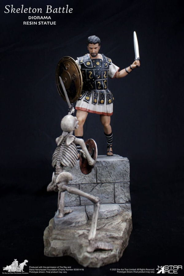 Ray Harryhausen Diorama 1/8 Skeleton Battle Scene 30 cm