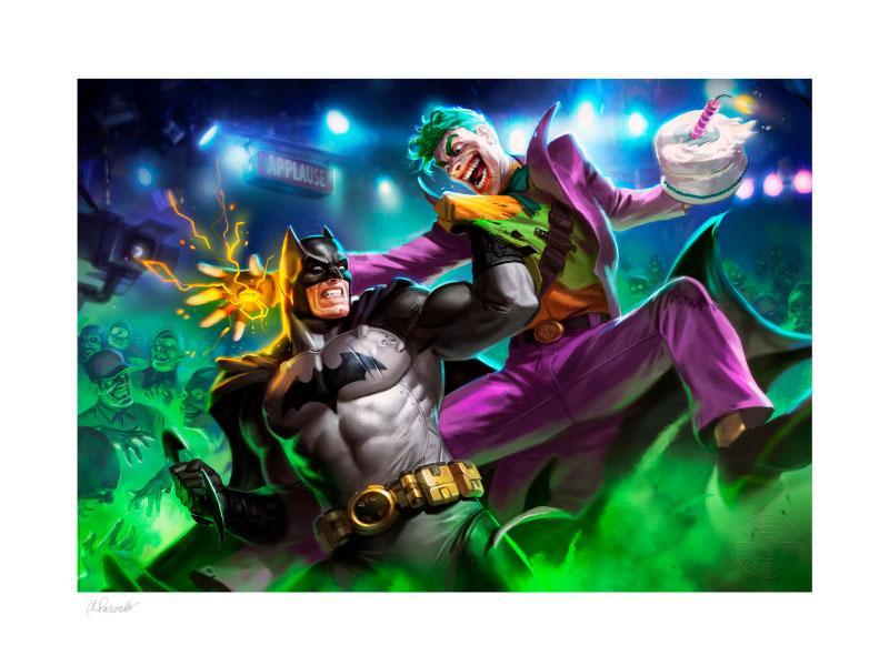 DC Comics: Batman vs The Joker 46 x 61 cm Art Print - Sideshow Collectibles