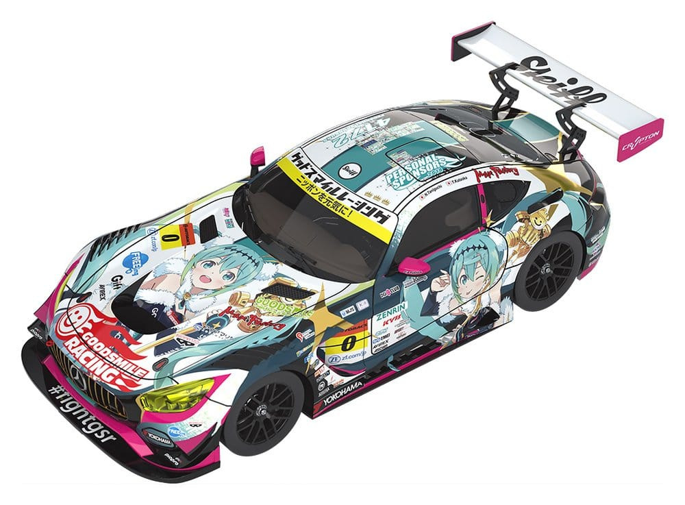 Hatsune Miku GT Project Vehicle 1/43 Good Smile Hatsune Miku AMG 2018 Final Race Ver. 11 cm