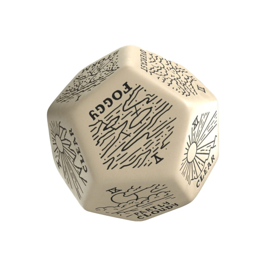 Viridian Jumbo Dice Weather Generator Die D12 Beige