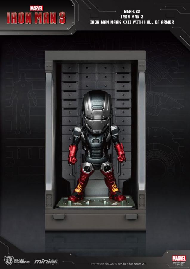 Iron Man 3: Iron Man Mark XXII - Mini Egg Figure Hall of Armor 8 cm - Beast Kingdom