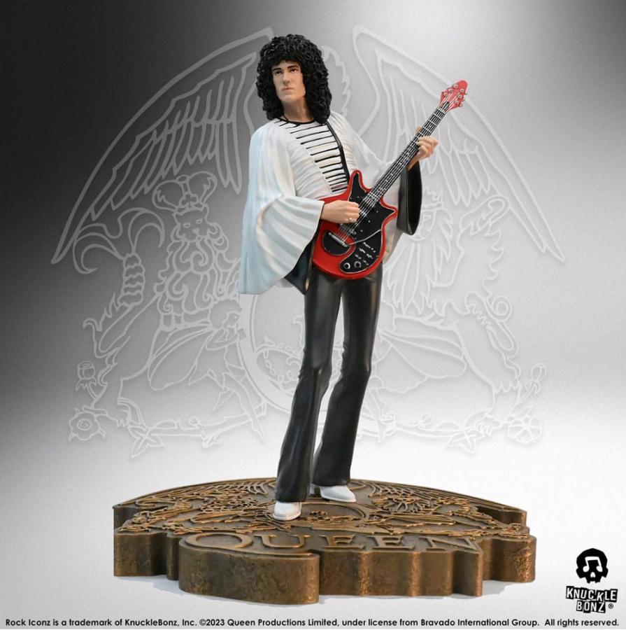 Queen: Brian May II (Sheer Heart Attack Era) 23 cm Rock Iconz Statue - Knucklebonz
