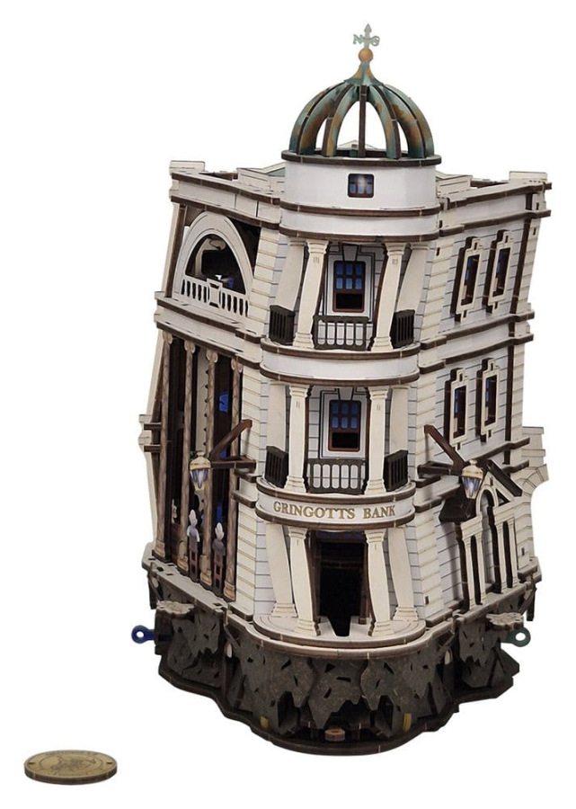 Harry Potter 3D Wooden Puzzle Gringotts Bank Marble Run