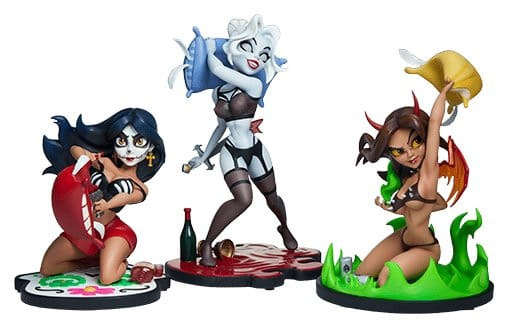 Coffin Comics Designer Statues Set Sleepover In Hell
