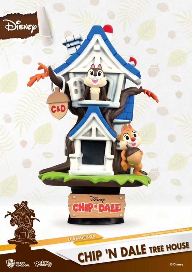 Disney: Chip 'n Dale Tree House 16 cm Summer Series PVC Diorama - Beast Kingdom Toys