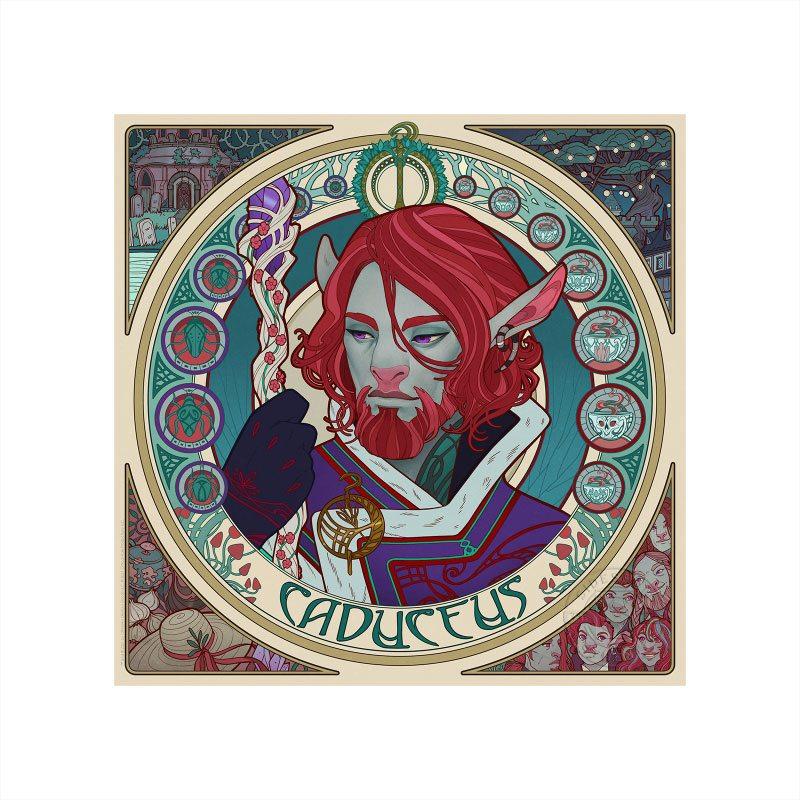 Critical Role:Caduceus 35 x 35 cm Art Print Mighty Nein Series - Sideshow Collectibles