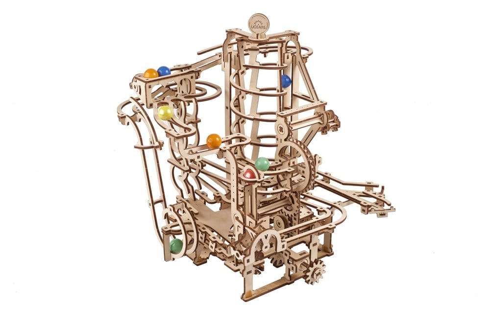 Ugears 3D Wooden Puzzle Marble Run Spiral Hoist