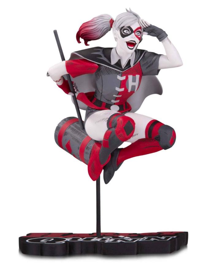 DC Comics: Harley Quinn by Guillem March 18 cm Red, White & Black Statue - DC Direct