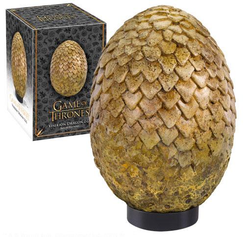 Game of Thrones: Dragon Egg Prop Replica Viserion 20 cm - Noble Collection