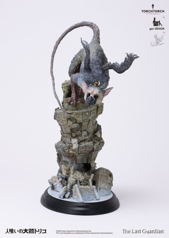 The Last Guardian Art Statue Trico by Akishi Ueda 50 cm 11