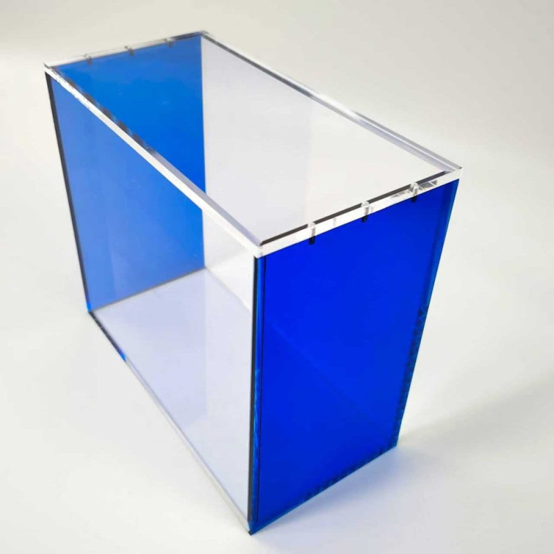 Evoretro Magnetic Acrylic Display Case for ETB with Colored Sides - Blue 2