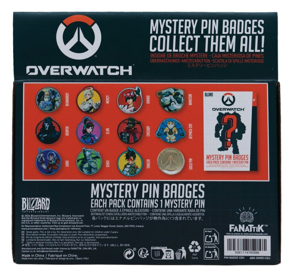 Overwatch Mystery Pin Badges Blind Box Assortment (12) 2