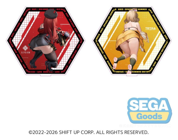 Goddess of Victory: Nikke Acrylic Stand PtZ Double-Sided Rapi: Red Hood/ Anis: Sparkling Summer 25 c 1