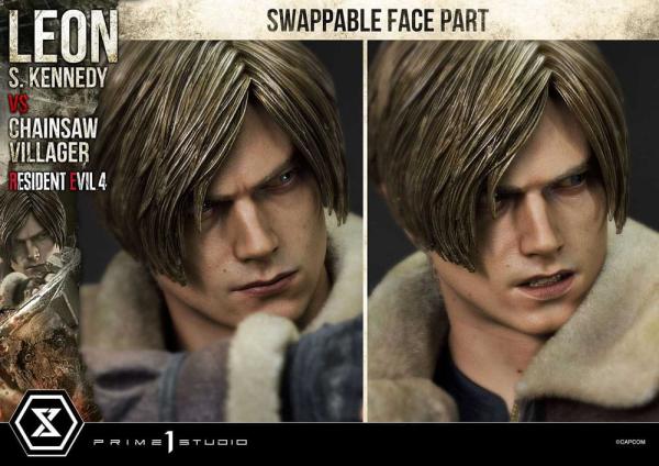 Resident Evil 4 Ultimate Premium Masterline Series Statue 1/4 Leon S. Kennedy vs. Chainsaw Villager 7