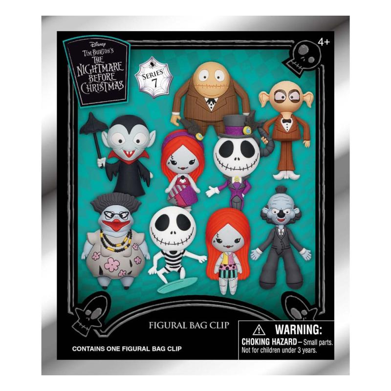 Nightmare before Christmas Charm 3D PVC Bag Clips Series 6 Display (24)