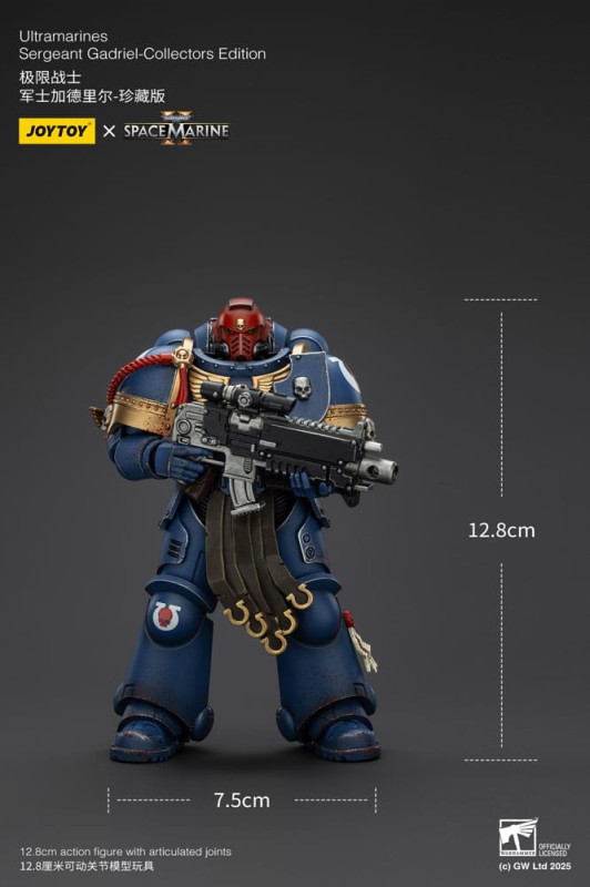 Warhammer 40,000: Space Marine 2 Action Figure Ultramarines Sergeant Gadriel Collectors Edition 13 c 6