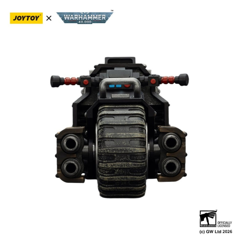 Warhammer 40,000 Raider-pattern Combat Bike Raven Guard with twin-linked bolt rifles 22 cm 7