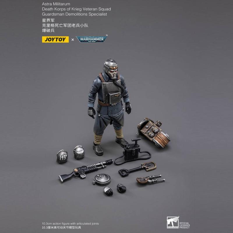 Warhammer 40k Action Figure 1/18 Death Korps of Krieg Veteran Squad Guardsman Demolitions Specialist