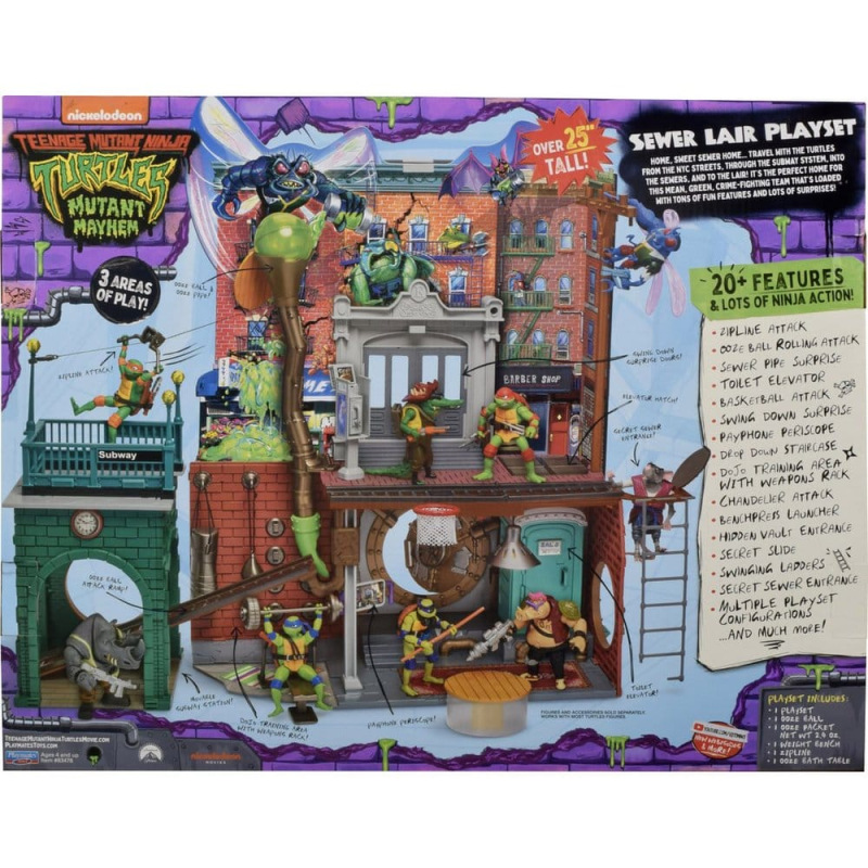 Teenage Mutant Ninja Turtles: Mutant Mayhem Playset Sewer Lair New Version 2