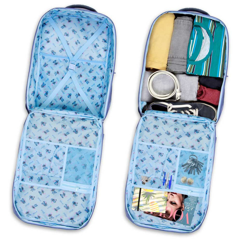 Lilo & Stitch Mercury Travel Backpack Face Blue Large 3