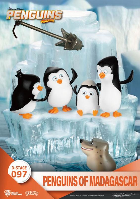 Penguins: Skipper, Kowalski, Private & Rico 14 cm D-Stage PVC Diorama - Beast Kingdom Toys