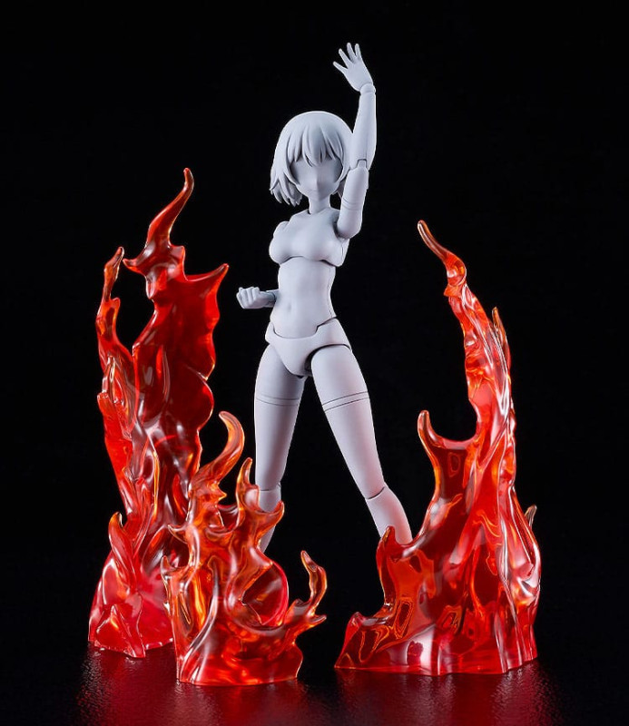 The Simple Effect Parts for Figures Flames: Red 4