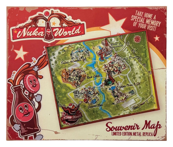 Fallout Replica Metal Map Nuka-World Limited Edition 16 x 13 cm 4