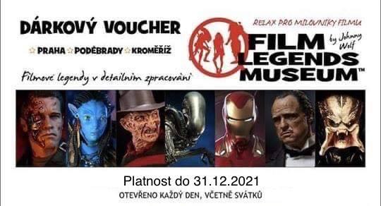 Dárková vstupenka FILM LEGENDS MUSEUM dítě 3 - 15 let (cena dle pobočky)