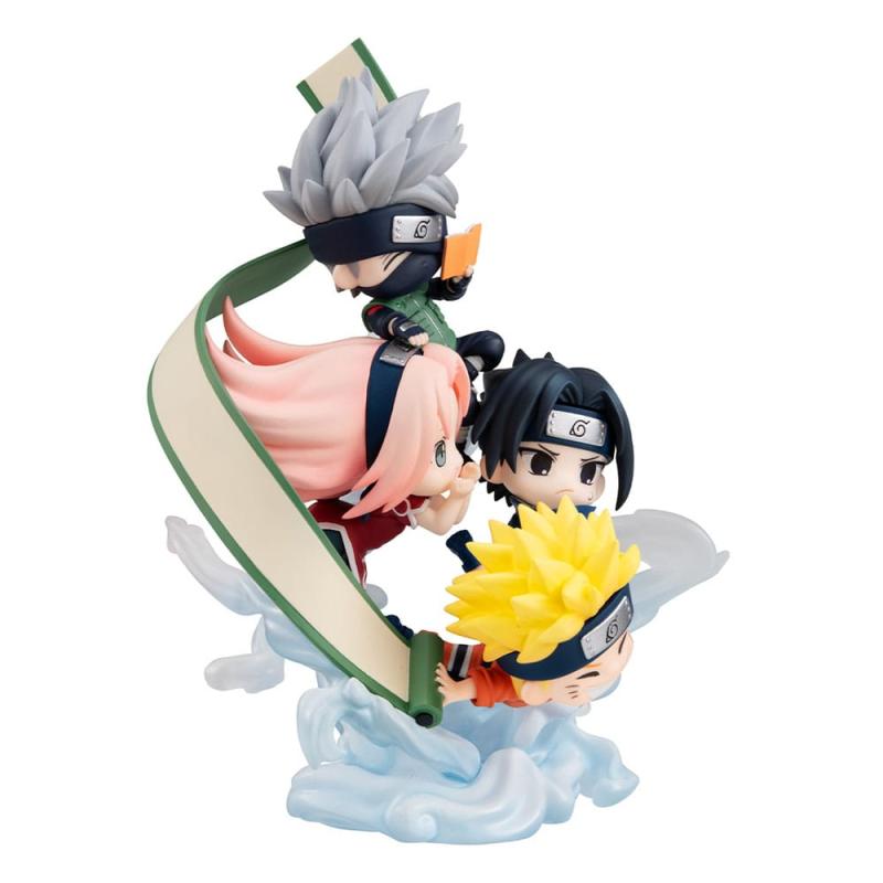 Naruto Shippuden FigUnity PVC Mini Statue Gather here, Team 7 13 cm (with gift)