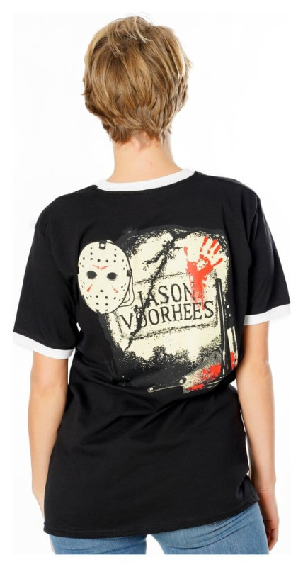 Friday the 13th T-Shirt Life Ring Mask Reverse Size L 7