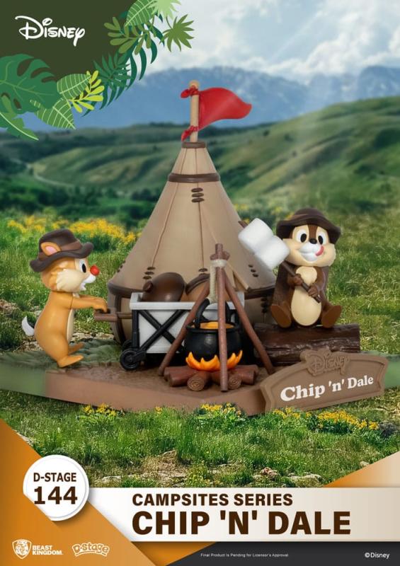 Disney: Chip & Dale 10 cm D-Stage Campsite Series PVC Diorama - BKT