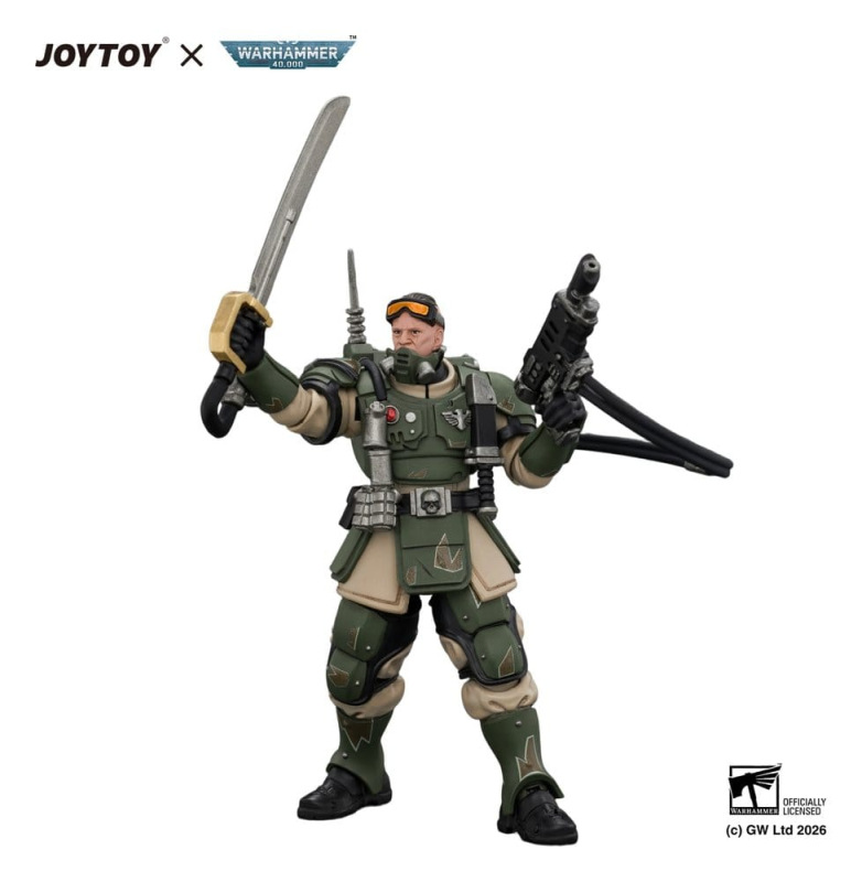 Warhammer Action Figure Astra Militarum Kasrkin 7 with Hot-shot Laspistol and Power Sword 3