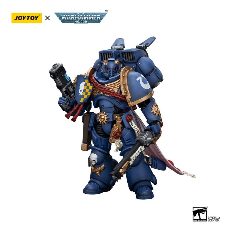 Warhammer 40k Action Figure 1/18 Ultramarines Captain With Jump Pack 12 cm