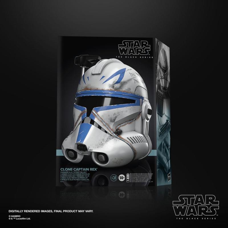 Star Wars Ahsoka: Clone Captain Rex 1/1 Black Series Electronic Helmet - Hasbro