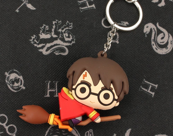 Harry Potter Rubber Keychain Harry on Broom 7 cm 4