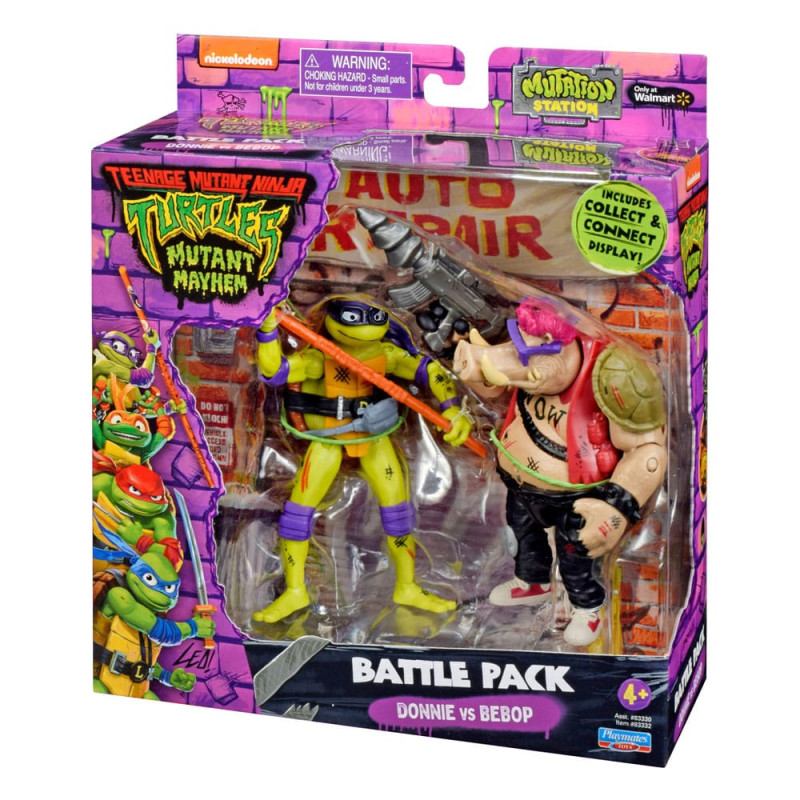 Teenage Mutant Ninja Turtles Action Figures Donatello vs. Bebop 11 cm 1